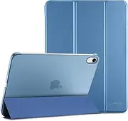 ProCase for iPad (A16) 11th Generation 11 Inch 2025/ iPad 10th Generation 10.9 Inch 2022 Case, Slim Smart Cover with Translucent Hard Shell Back, Supports Touch ID, Auto Wake/Sleep -Blue