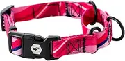 Wolfgang Heavy Duty Martingale Dog Collar with Quick Release Nylon Buckle for Walking & Training, Marble Swirl, Small