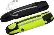2 Pcs Slim Running Belt Fanny Pack for Women Men, Phone Holder Runners Pouch