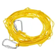 Portable Clothesline 5Meter/16.4ft Nylon Windproof Non-Slip Washing Line Yellow