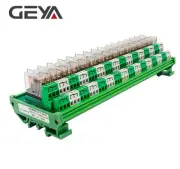 GEYA 16 Channel Omron Relay PLC Relay Module 2NO2NC 12V 24V AC DC DPDT