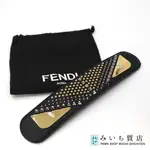 FENDI 芬迪 帶子 背帶 MONSTER 怪獸造型 黑色 日本直送 二手