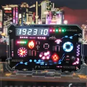 RGB LED Atmosphere Clock DIY Digital Tube Desktop/Car/Home Decor Clock