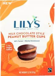 Lily'S Peanut Butter Cup Milk Chocolate 3.2 Oz Pack Of 4