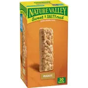 Nature Valley Sweet and Salty Peanut Granola Bars 30 Count Snack Bars