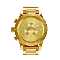 在飛比找樂天市場購物網優惠-送禮首選★NIXON 潮流金色51mm大錶鏡腕錶/A083-