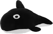 COSMEVIVI Interactive Pet Durable Funny Training Squeaky Soft Plush Dog Animal Dogs Fish Interactive Teethe Squeakers Buddy Pets Large Chewer Sound Small Squeak Black Plush