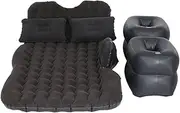 Weisshorn SUV Car Air Mattress, 176 x 80cm Inflatable Bed Folding Foldable Mattresses Back Seat, Portable Outdoor Camping Travel Chair with Carry Bag and 2 Pillows Charcoal