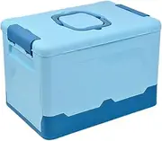 Folding Storage Bins | Portable Storage Containers Stackable With Lid And Handle | Large Capacity Outdoor Camping Crates, Multi-functional Home Organization Supplies For Stationery, Shoes