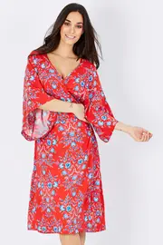 Boho Wrap Dress--ELM-8101000