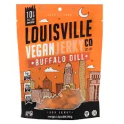 Louisville Vegan Jerky - Buffalo Dill, Vegetarian & Vegan-Friendly Jerky, 21 Gra