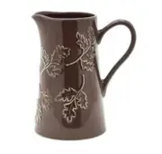 Bee & Willow Home Leaf Design Pitcher In Iron Color Holds 6 Cups