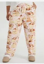 NEW PETER ALEXANDER BEARS COTTON FLANNELETTE straight PJ PANTS 3+ 24-26 women