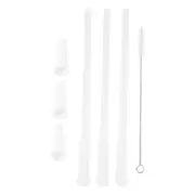 Straws Compatible Gallon Water , Reusable Adjustable Straws for 1000Ml/2000Ml Jug, 3 Straws Set transparent