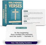 52-Week Bible Memory Verse Flash Cards-Weekly Scripture Cards-Old & New Testament, Prayer Cards for Individual or Group Bible Study- Contain Engaging Questions, Bible References, Prayer Prompts