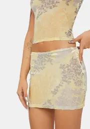 [Jaded London] Devore Mini Skirt