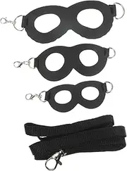 Generic 1 Set Leash Adjustable Small Animal Harness Fish Pet Rabbit Dinosaur Dog Incubator Walking Leash Hammock Amphibian Leash Kit Dragon Leash Harness Black