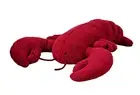 Pottery Barn Larry the Red Lobster Shaped Throw Pillow, Whimsical Coastal Decor