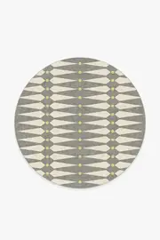 185' Round | Machine Washable Runner Rug | Kid & Pet Friendly | Indoor Rug | Jonathan Adler Carnaby Shadow Del Sol Rug | Ruggable