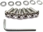 Motorcycle Stainless Derby Cover Screw Bolt & Washers Compatible with Harley Touring Dyna Softail Sportster XL883 1200