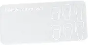 Nail Art Palette Nail Polish Palette Portable Display Board Mixing Plate Holder for Pigment Foundation Lipstick Coloring, White