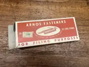 Arnos Fasteners Long Prong file clips in orignal box
