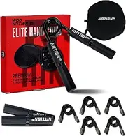 WOD Nation Hand Grip Strengthener, Adjustable Grip Strength Trainer 100LB-300LB | Forearm Strengthener, Wrist Strengthener, Hand Strengthener | Grip Trainer, Hand Gripper, Strength Training Hand Grips