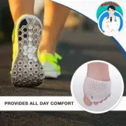 4 PCS Metatarsal Pads Toe Separator, Gel Metatarsal Cushion Toe Separators White