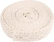 Operitacx 1 Roll 10 Cotton Lace Crochet Lace Ribbon Satin Ribbon Snaps for Sewing Tassel Machine Yarn Scissors Fabric Making Silk Ribbon Cotton Webbing Quilts Sofa Cushion Lace Cotton Thread