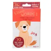 Phonics And Reading Flash Cards By Bendon (Sight Words 1) (Ages 4+)