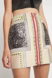 NWT RRP $550 FUTURE IS MINE Sass & Bide Embellished Skirt Size 38 8 FREE POST