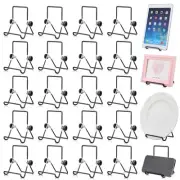 24 Pack Adjustable Easel Stand Bulk 3.54'' x 5.12'' Wire Foldable Book Plate ...