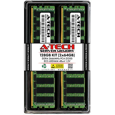 128GB 2x 64GB PC4-2666 LRDIMM Fujitsu D3598-B Memory RAM