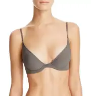 NWT Natori 132087 Couture Aura Underwire Bra Grey Charcoal 34DD