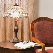 Tiffany Lamp Pearl White Baroque Table Lamp
