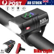 Super Bright Bicycle Light USB Rechargeable Bike Headlight & Tail Light Set IPX4