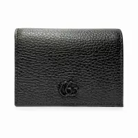 在飛比找momo購物網優惠-【GUCCI 古馳】456126 經典素色雙G LOGO荔枝