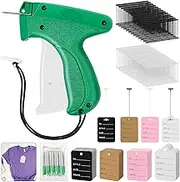 Tagging Gun for Clothing, 3430 Price Tag Attacher Gun Kit with 400 Clothing Labels, 3024 pcs Barbs Fasteners and 6 Needles Retail Tagging Gun for Shops, Boutiques, Warehouse and Yard Sale Hang Tag Gun
