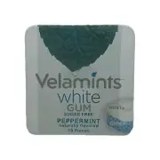 Velamints White Gum Sugar Free Peppermint Naturally Flavored 16 Pieces