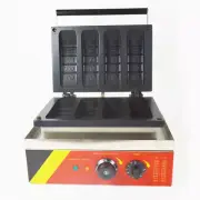 Commercial Bress Non-stick Waffle Cake Maker Baker Cookie Machine 110V