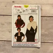 Burda 7583 Sewing Pattern Bolero Jacket Cape Shawl Miss Sizes 10-24 UNCUT