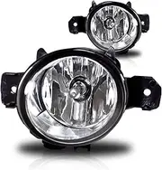SILILAN 2Pcs Fit for 1 Series E82 E87 E88 X3 E83 X5 E70 Car Front Fog Light with Bulb 63176924655 63176924656 Car-Styling Assembly Lamps