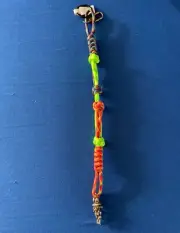 Paracord keychain. bag, purse, backpack, jacket zipper pull. Skeletons sex bead