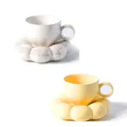 With Molly Cloud Cup Teacup set 2P white yellow