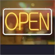Sign Lamp Open Neon Sign Adjustable Brightness LED Light USB Powered For Party Bar Coffee Store Hotel Wall Decor 42cm×23cm