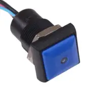 APEM Blue LED blue Button Square 16mm Momentary NO Push Button Switch IP67