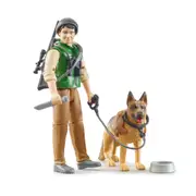 Bruder Forest Ranger Truck With Dog & Equipment Scale Model Kids Toy Set 3y+
