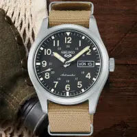 在飛比找momo購物網優惠-【SEIKO 精工】5 Sports系列 軍風時尚 機械腕錶