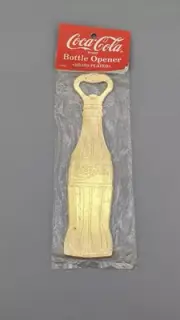 Vintage 1994 Coca Cola Bottle Opener Brass Plated