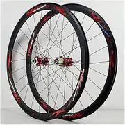 [ZECHAO] 700C Road MTB Wheelset,Aluminum Alloy 40mm V Brake Disc Brake Sealed Bearings Hub Racing Double Wall Rim Bike Wheel Tire 20-32C Wheelset